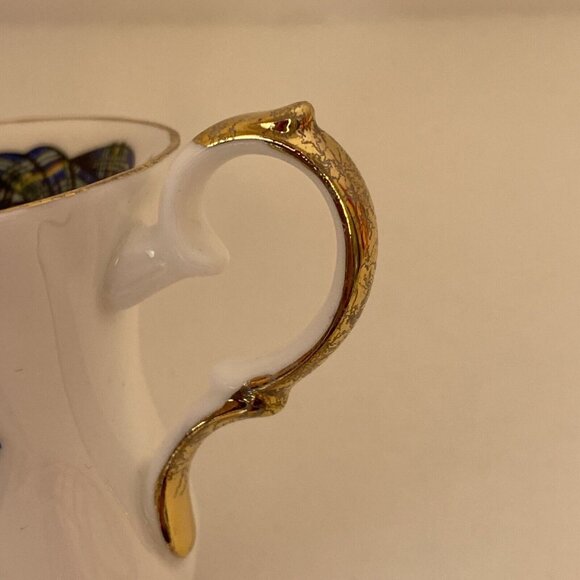 Elizabethan Fine Bone China Tea Cup And Saucer Nova Scotia Tartan - Picture 13 of 16